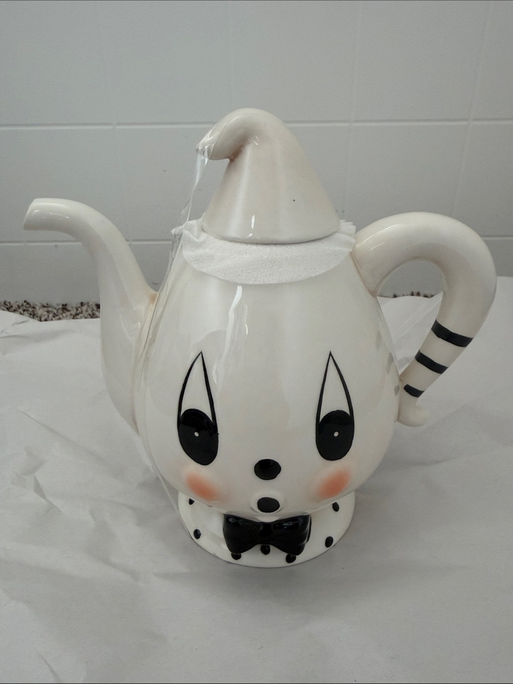 Johanna Parker Transpac Gus Ghost Teapot Halloween NEW